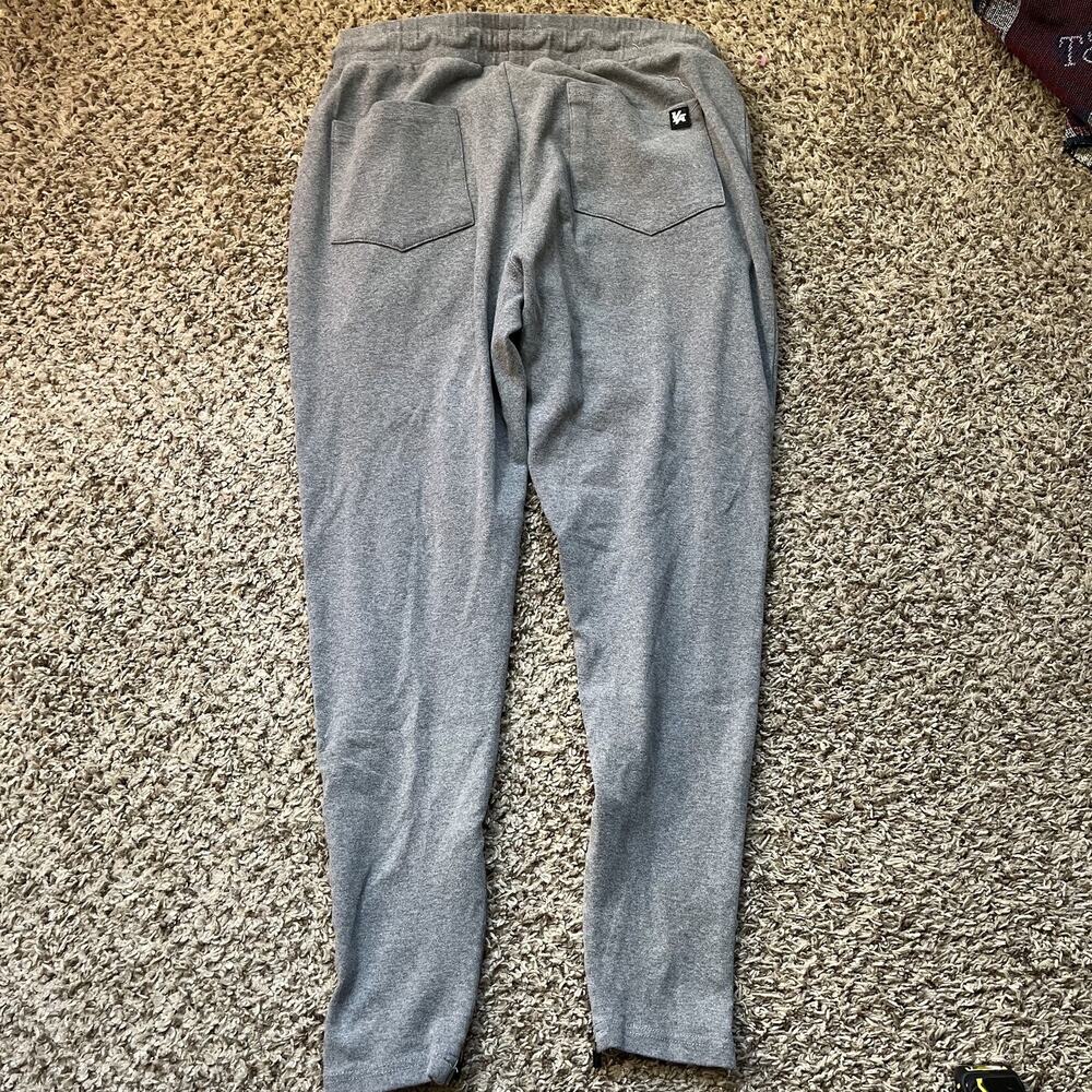 YoungLA Jogger Pants Mens L Gray Athletic Slim Fit Workout Sweatpants Pockets - Picture 2 of 7